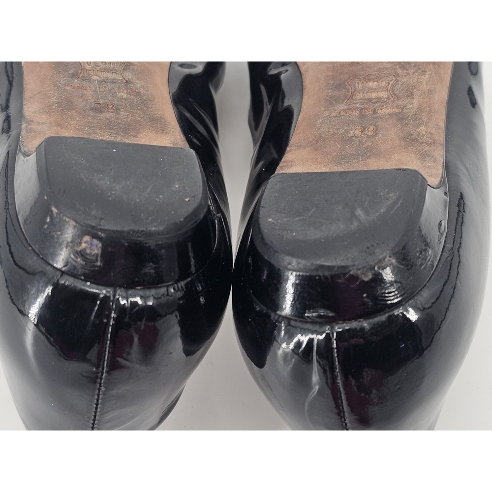 Jimmy Choo Black Patent Leather Pointed Toe Pump sz‎ 38 - Picture 7 of 15